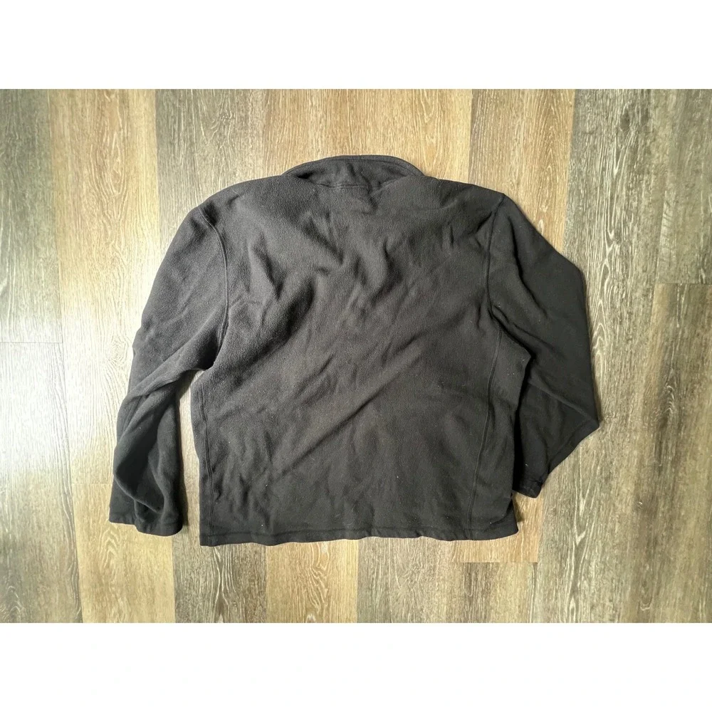 The North Face Quarter‎ Zip Pullover Mens XL Black Fleece Mid Layer Jacket